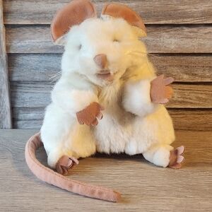 Folkmanis White Mouse Puppet Plush Full Body Rat Story Telling Animal Learning